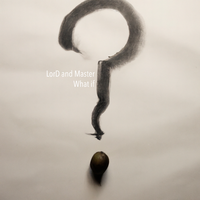Charcoal question mark on paper.